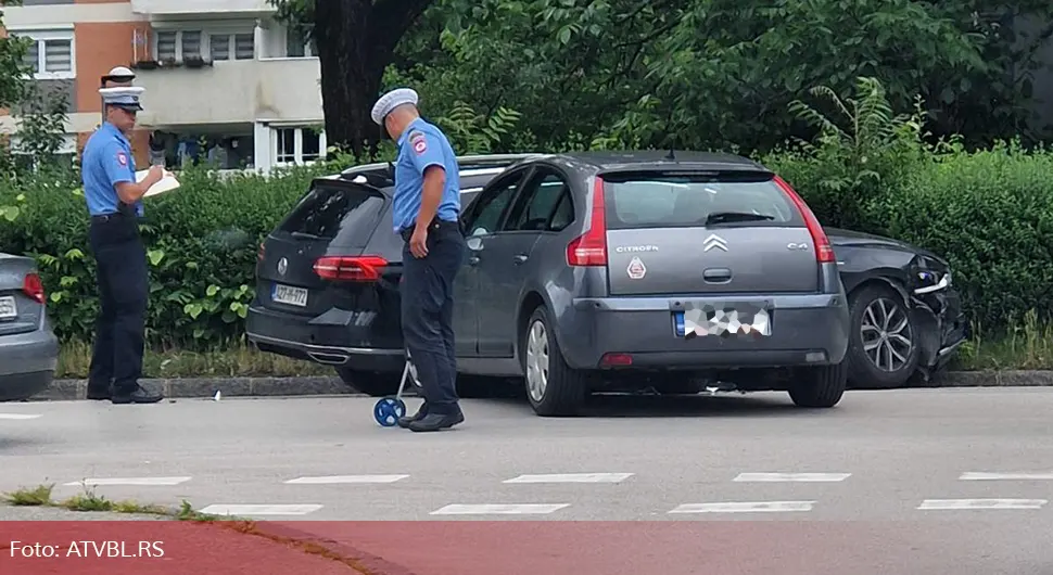 Sudar u Banjaluci, saobraćaj otežan