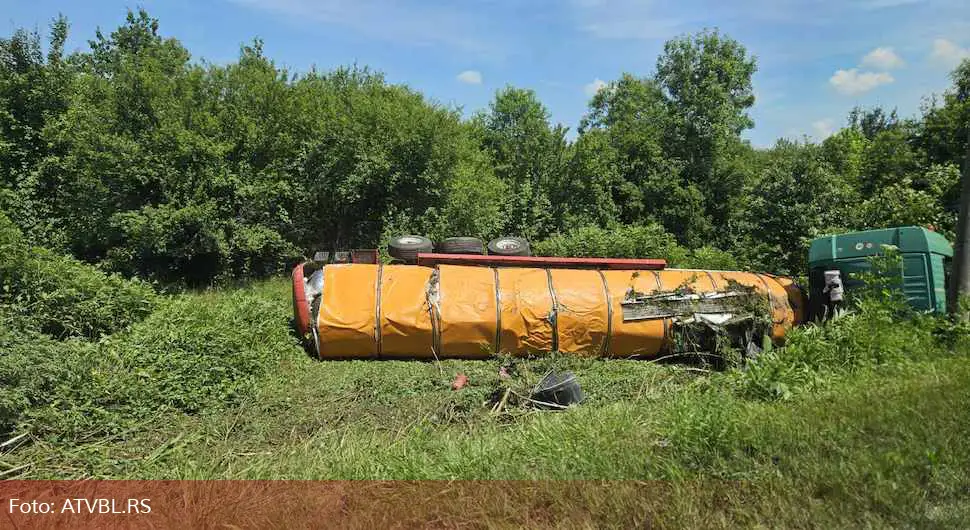 Kamion sletio s puta, vozač bio pod dejstvom alkohola