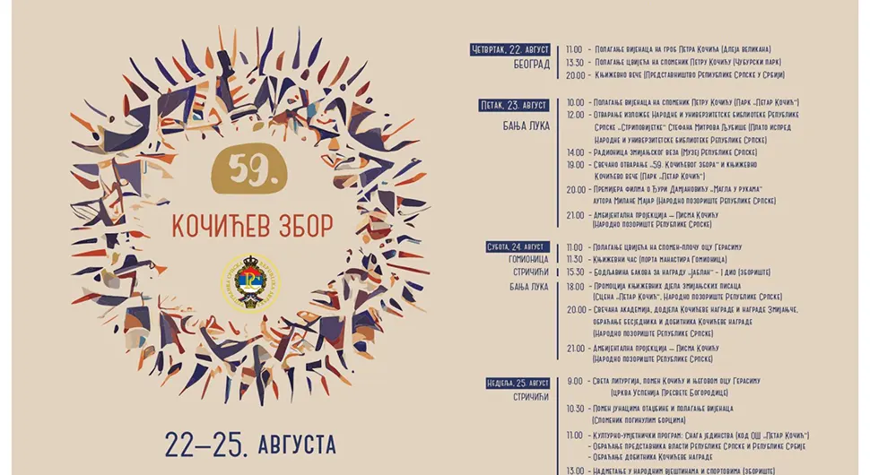 Pogledajte program Kočićevog zbora