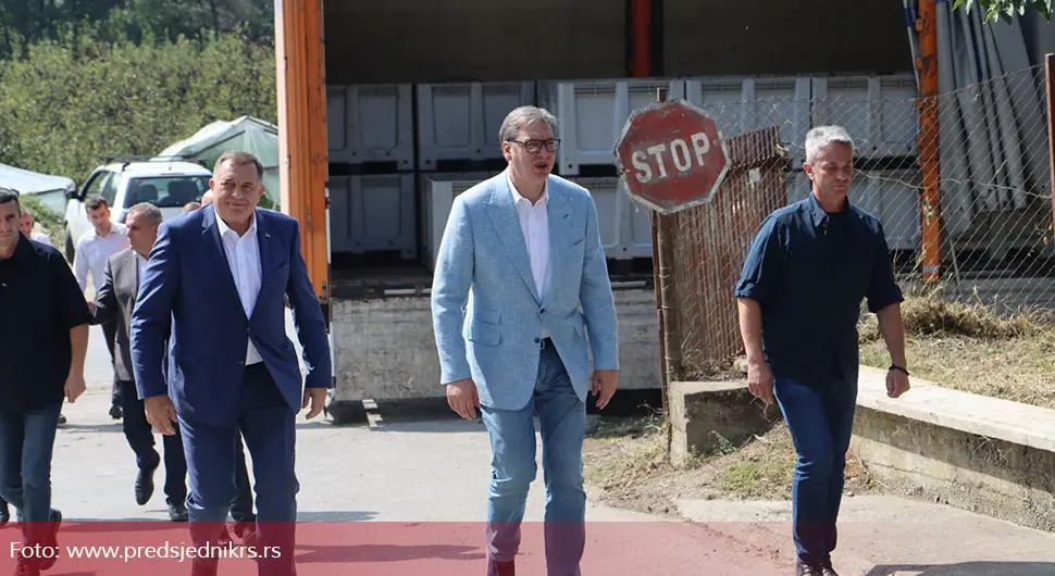 Додик и Вучић у дестилерији ''Тим''