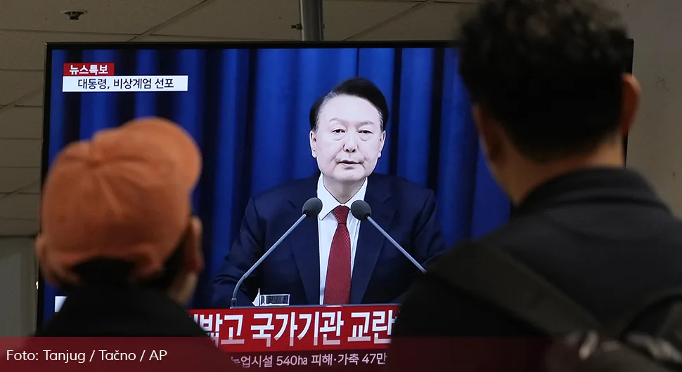 Proglašeno vanredno stanje u Južnoj Koreji