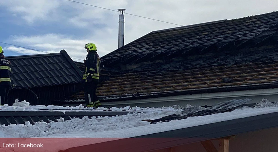 Izbio požar na krovu porodične kuće u Banjaluci