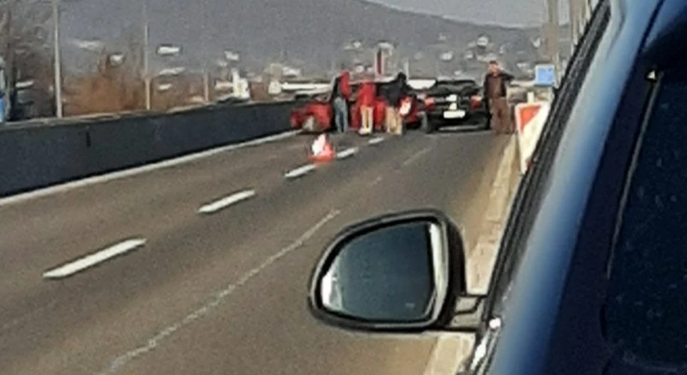 Blokiran brzi put: Udes kod Banjaluke