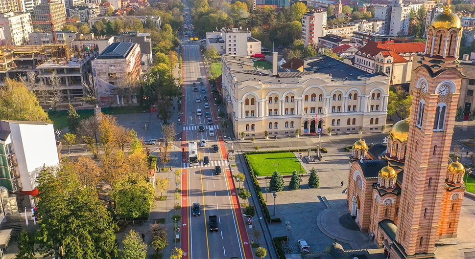 Обустава саобраћаја у центру Бањалуке