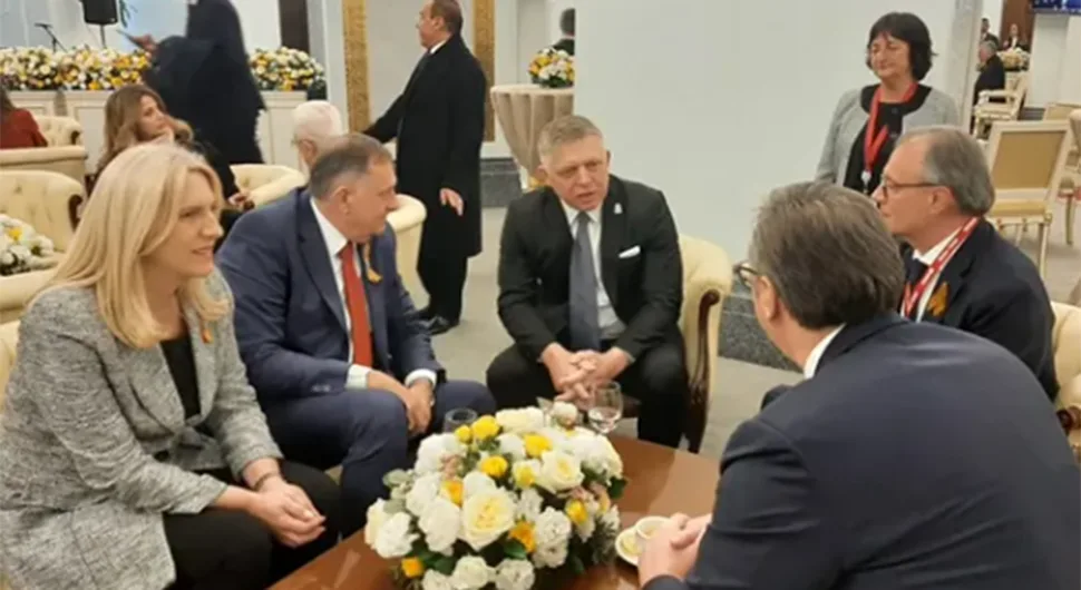 Dodik i Cvijanovićeva sa Vučićem i Ficom u Moskvi