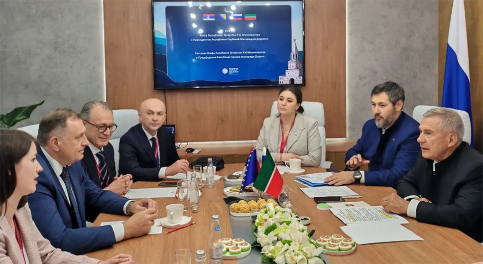 Dodik i Minihanov o privrednoj saradnji: Dogovorena posjeta delegacije Tatarstana Banjaluci