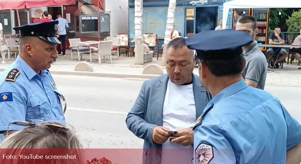 Објављен снимак привођења испред Грачанице на Видовдан