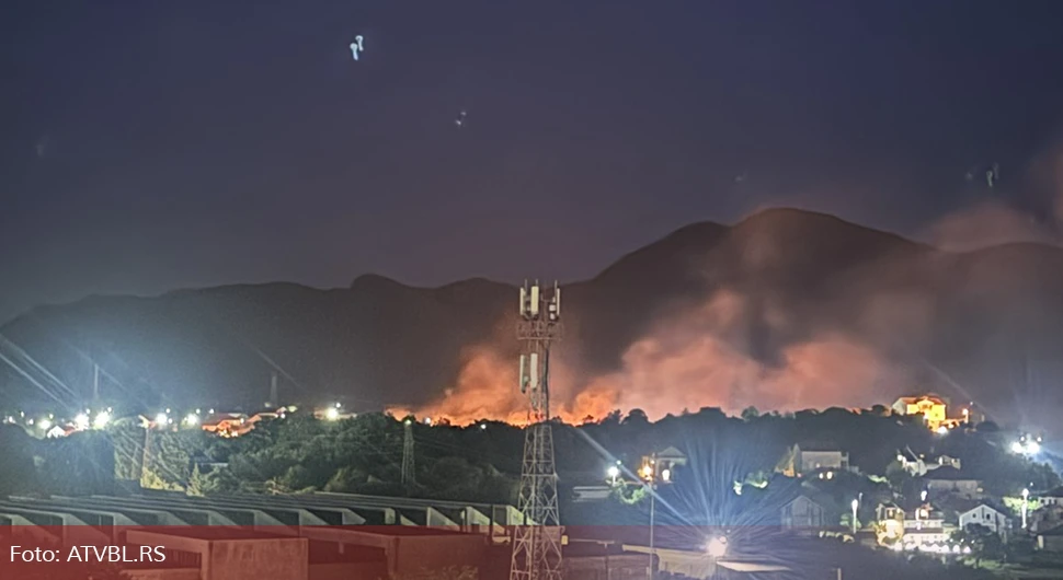 Požar ugasio struju za dio Trebinja, vatru gasili i mještani