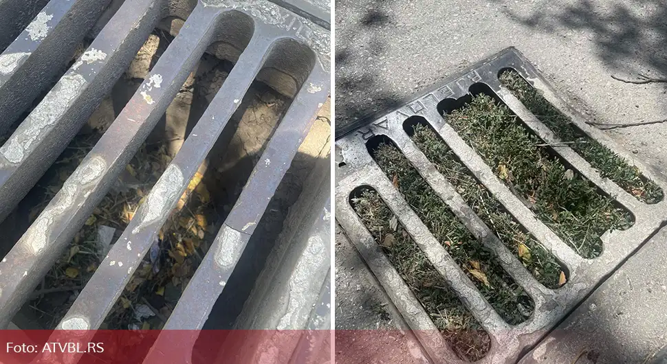 Sramne slike u banjalučkoj ulici: Odvodi začepljeni, raste trava iz njih