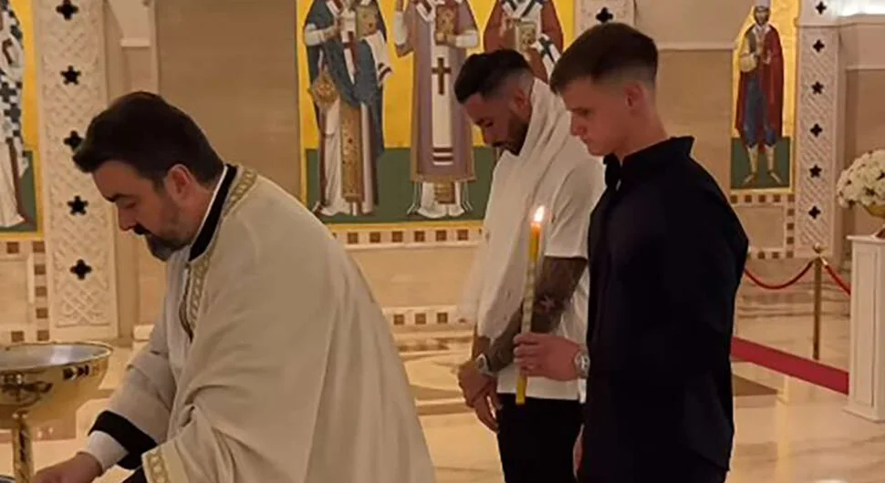 Luka Vildosa postao pravoslavac: Krstio se u Hramu Svetog Save