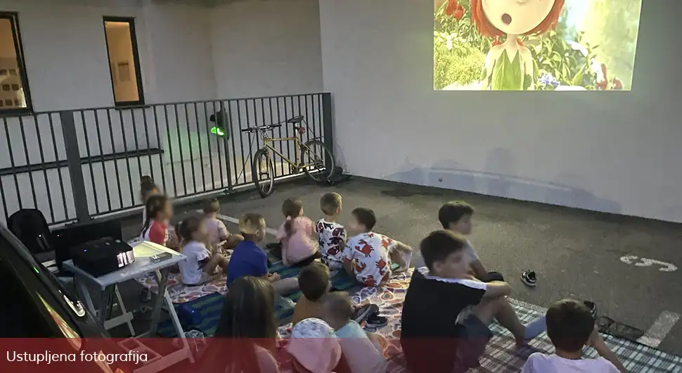 Zajedništvo na djelu: Komšije pokosile oko zgrade, pa organizovali druženje uz roštilj, kolače i crtane filmove