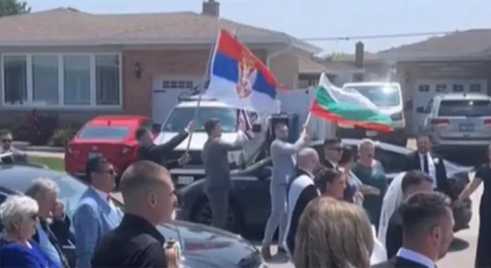 Србин показао Американцима како се прави свадба: Шатор у дворишту, тробојка се вијори, а музика грува
